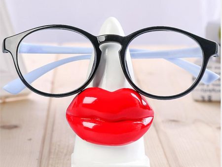 Resin Spectacle Stand Home Office Decorative Desk Eyeglasses Holder Lips Online Hot Sale