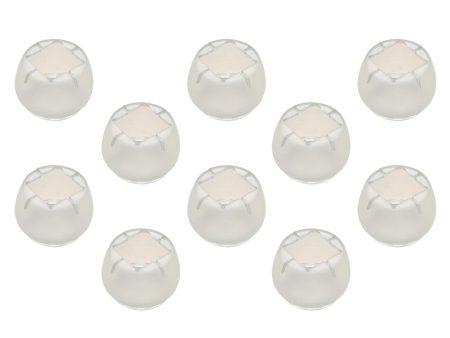 10pcs No-slip Clear Chair Leg Caps Round Wood Floor Protectors Size_D Hot on Sale