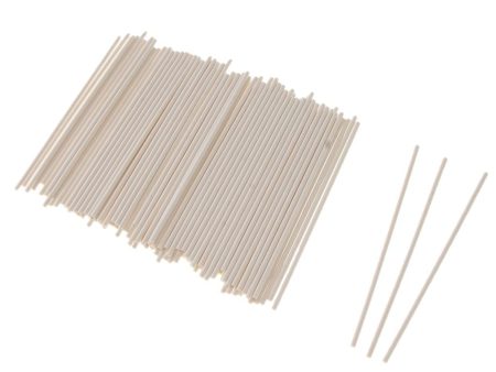 100 Counts Paper Cake Pop Lollipop Sticks Treat Candy Sucker White on Sale