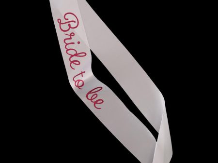 Glitter Bride to be Sash Wedding Bridal Shower Costume Accessories Rose Gold For Sale