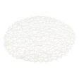 Modern Decorative Placemats Paper Fiber woven Round Place Mat New White Discount