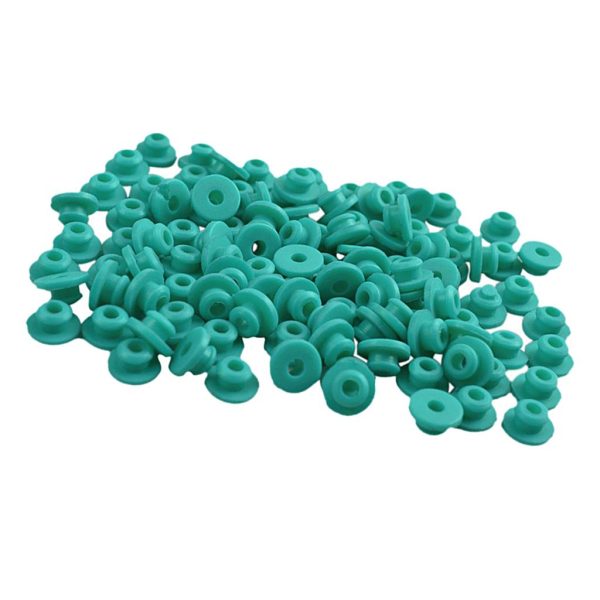 100 Rubber Grommets Nipples for Tattoo Machine Part Needles Supplies Green Sale