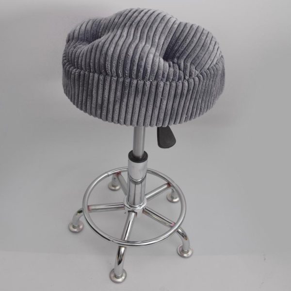 Winter Thicken Round Bar Stool Cover Chair Seat Cushion Deep Grey - 35cm For Sale